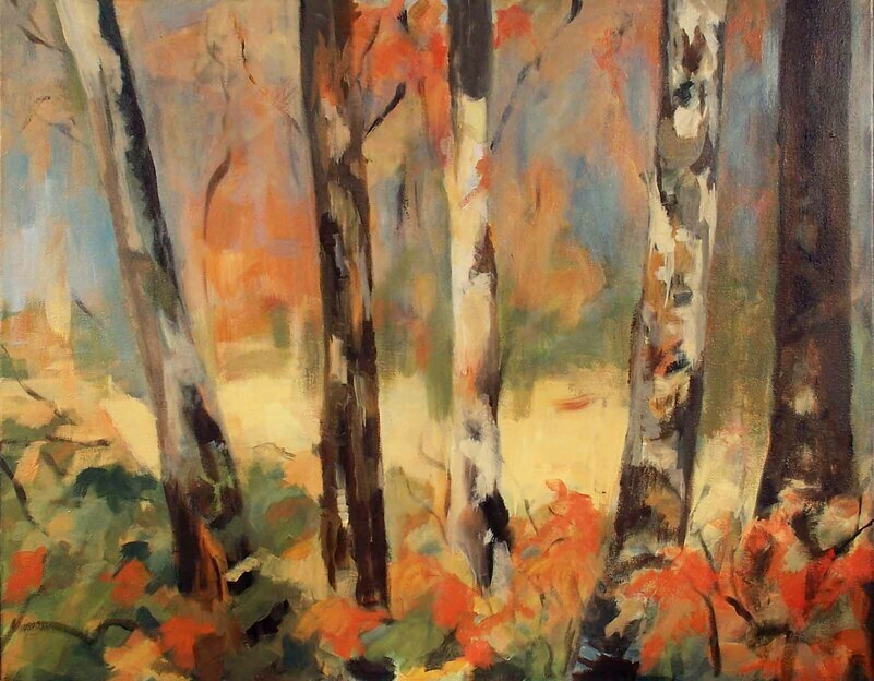 The Burning Bush by Rebecca Dufton, 28 x 22 inches, acrylic on canvas