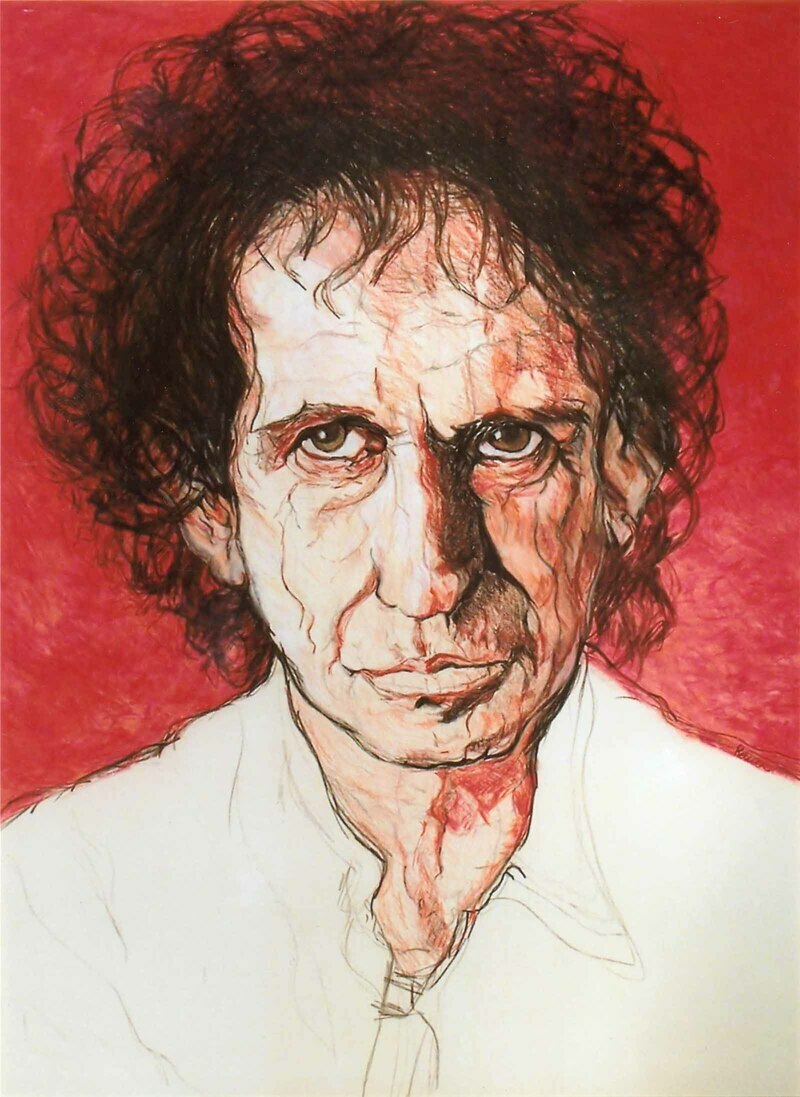 Keith by Rebecca Dufton, 21 x 26 inches, mixed media on paper