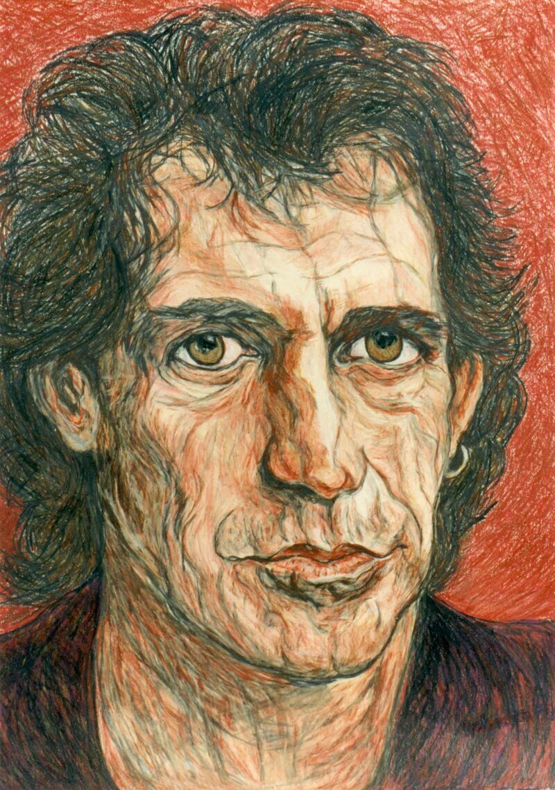 Living Proof (Keith) by Rebecca Dufton, 20 x 26 inches, mixed media on paper