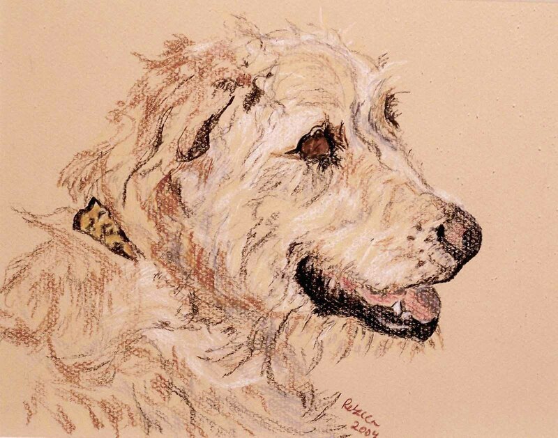 Toby by Rebecca Dufton, 8.5 x 1 inches, Colour pencil on paper