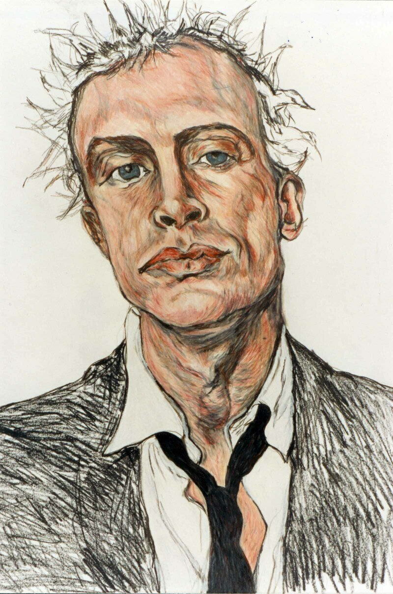 White Wedding (Idol) by Rebecca Dufton, 20 x 26 inches, mixed media on paper